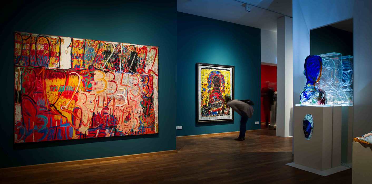 Gerd Sonntag, glass, jena, verre, sculpture, painting, auction, art, kunst, künstler, malerei