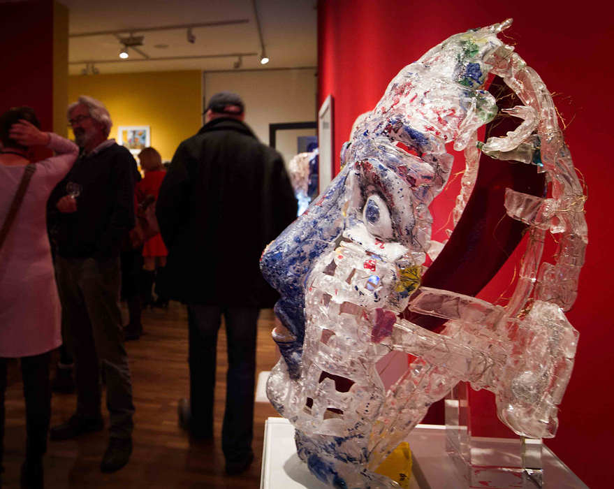 Gerd Sonntag, glass, verre, jena, art collection, sculpture, auction, art, kunst, künstler, maler