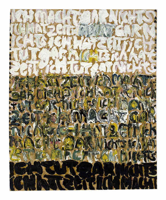 Gerd Sonntag, deutscher Maler, german painter, SchriftBilder, art, Kunst, Sammlung, collection