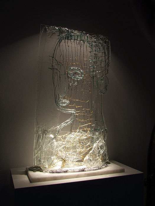Gerd Sonntag, Glas, Skulptur, glass, sculpture, auction, terra cotta, terrakotta 