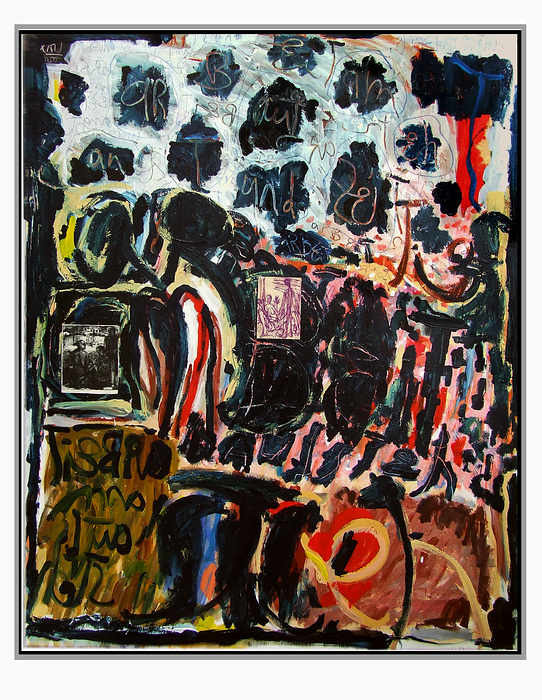 Gerd Sonntag, deutscher Maler, german painter, SchriftBilder, art, Kunst, Sammlung, collection