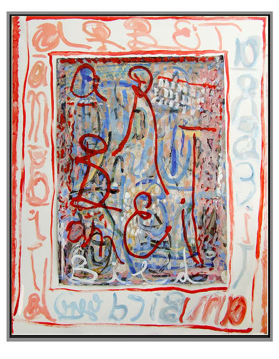 Gerd Sonntag, deutscher Maler, german painter, SchriftBilder, art, Kunst, Sammlung, collection