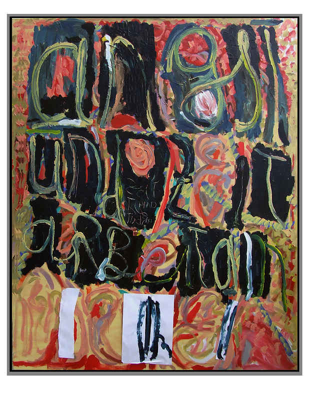 Gerd Sonntag, deutscher Maler, german painter, SchriftBilder, art, Kunst, Sammlung, collection