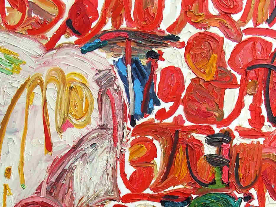 Gerd Sonntag, deutscher Maler, german painter, SchriftBilder, art, Kunst, Sammlung, collection