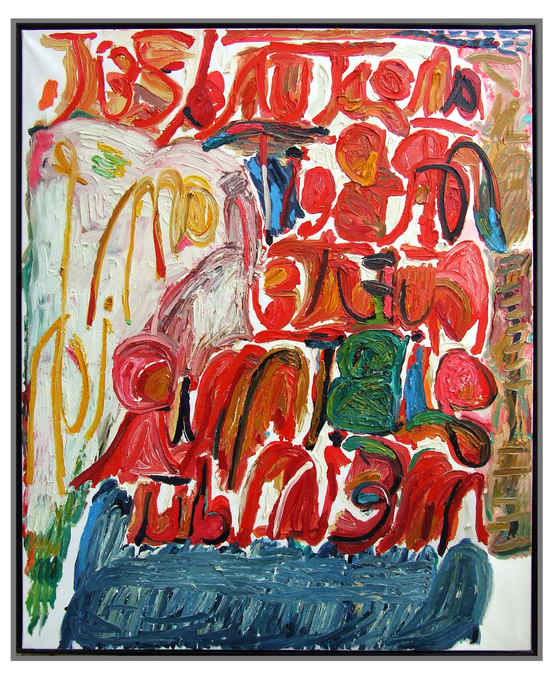 Gerd Sonntag, deutscher Maler, german painter, SchriftBilder, art, Kunst, Sammlung, collection