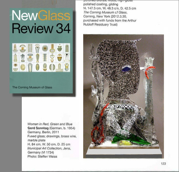 Gerd Sonntag, glas, kunst, künstler, artist, glass, verre, vidro, sculpture, corning, art, museum, review, paintings